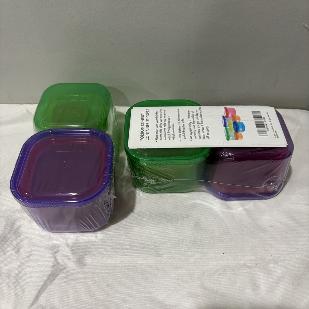 2 SETS of 21 day fix portion control containers weight loss beachbody NEW Sealed
